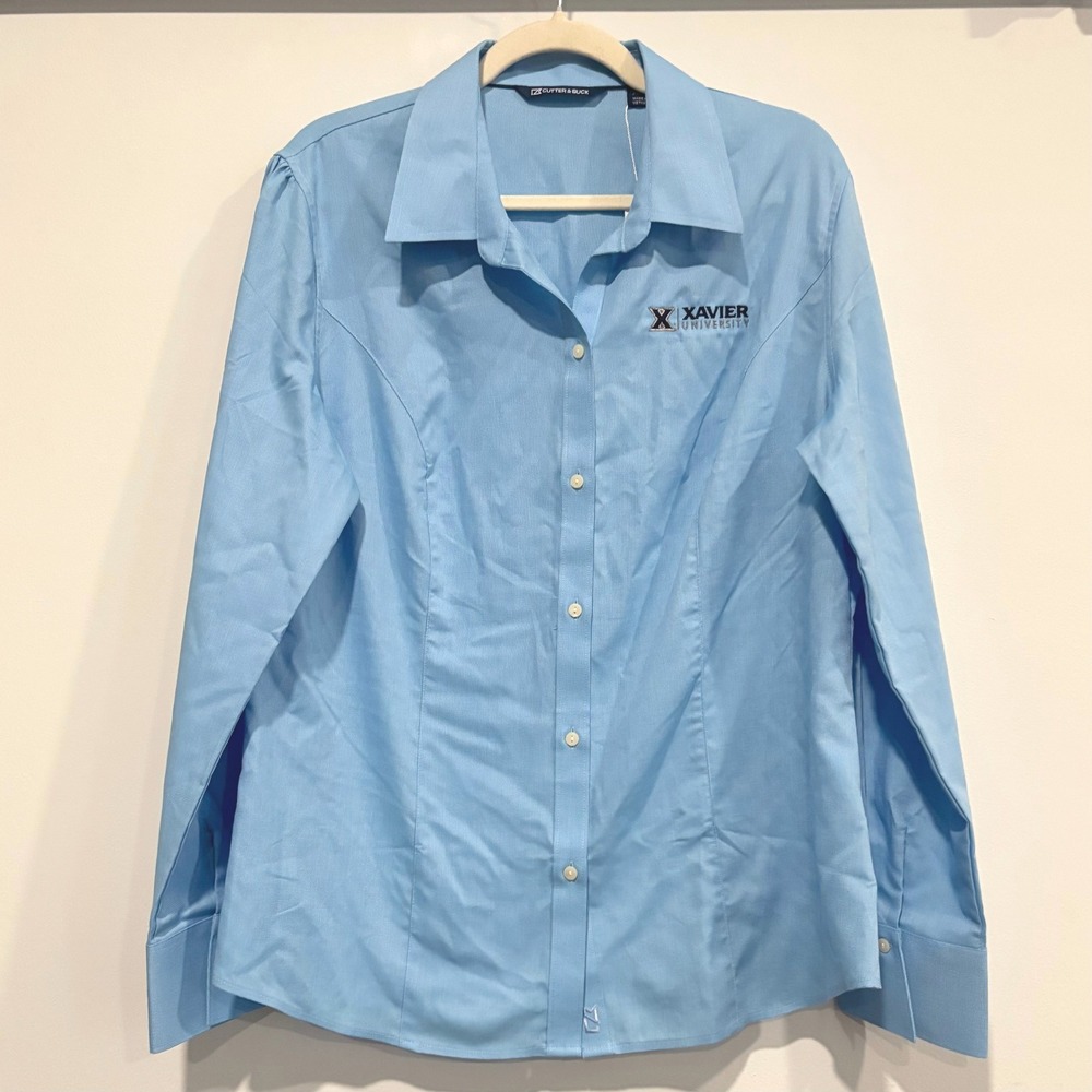 Xavier University Womens Button Up Shirt XL Embroidered Collegiate Preppy 21499